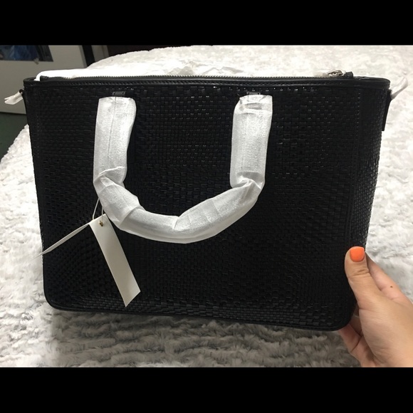 NWT Tory Burch woven Robinson- Black - Picture 8 of 9